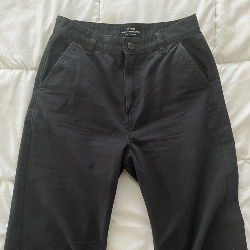 Black High-Waisted Flare Jeans